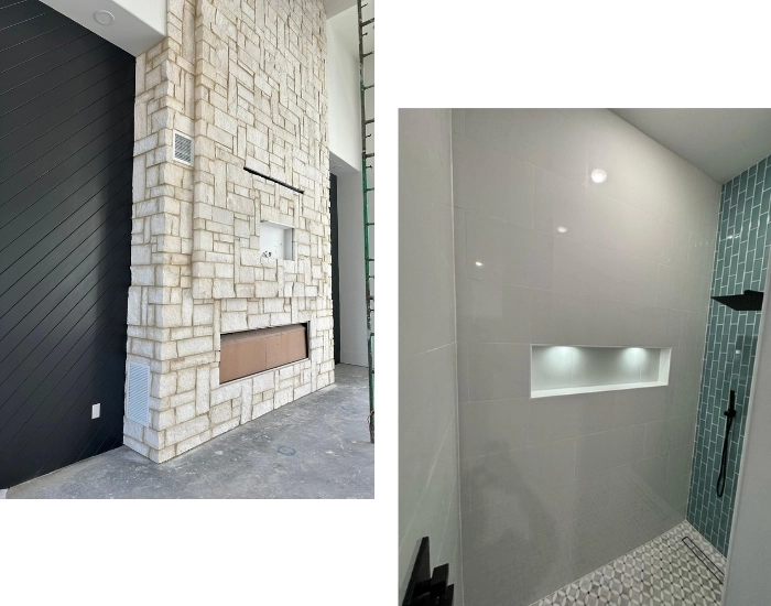 Noliv Construction bathroom remodeling, general renovations and construction, specializing in ceramic tile flooring.